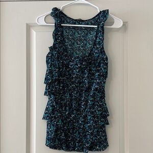Express Dress Tank Floral Pattern